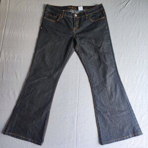 Warehouse One flare jeans women's size 32 ink blue short